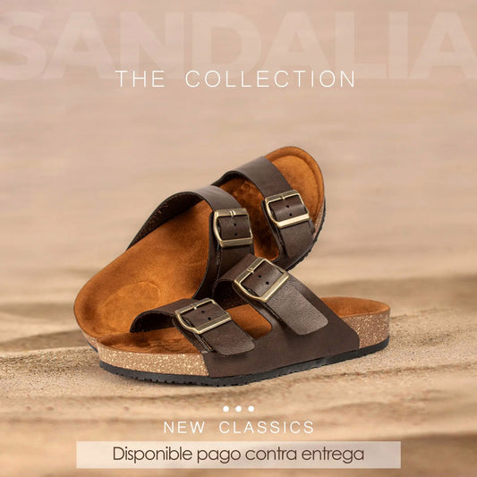 THE COLLECTION® Sandalia Casual de Cuero