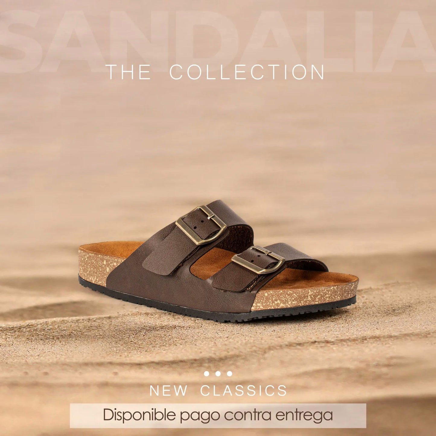 THE COLLECTION® Sandalia Casual de Cuero