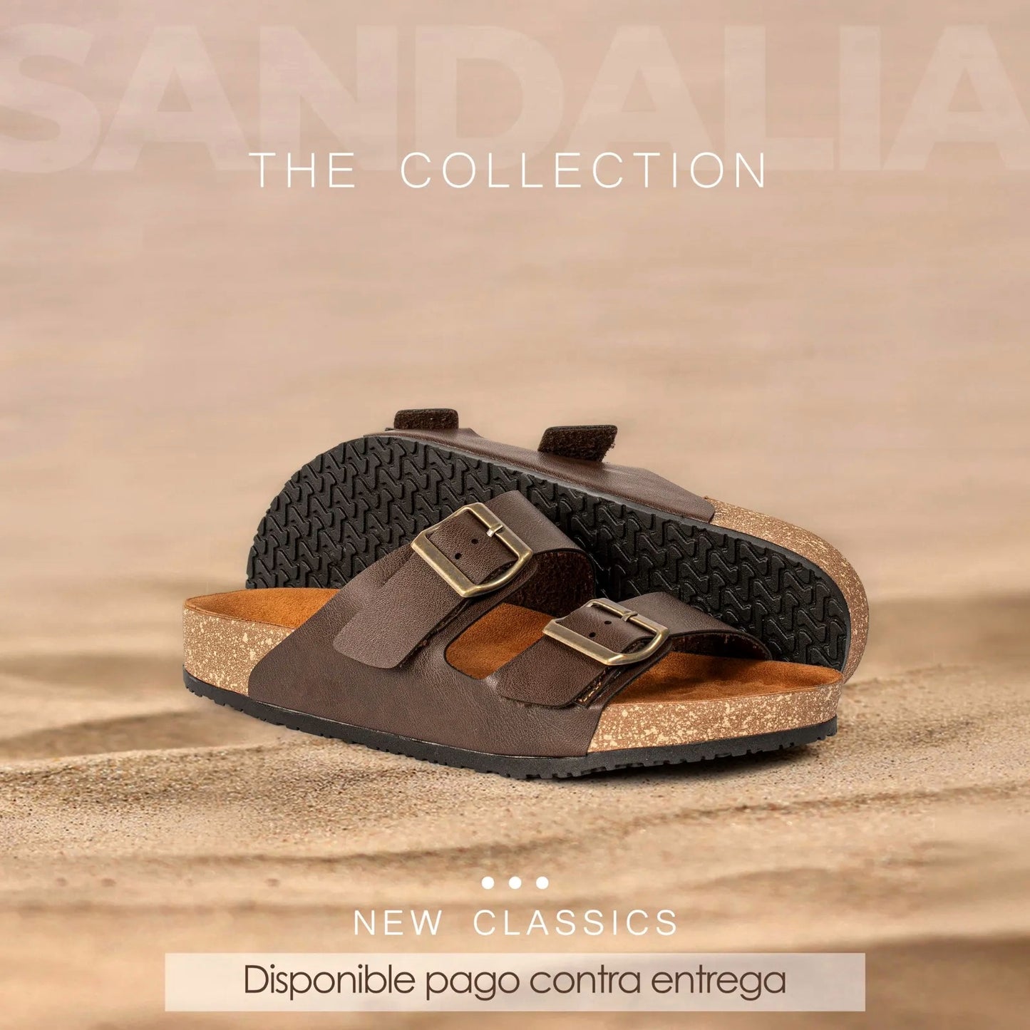 THE COLLECTION® Sandalia Casual de Cuero