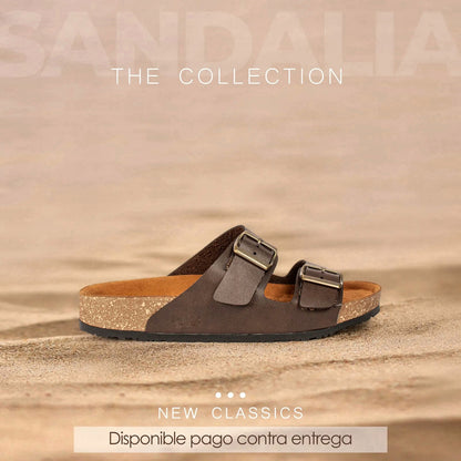 THE COLLECTION® Sandalia Casual de Cuero